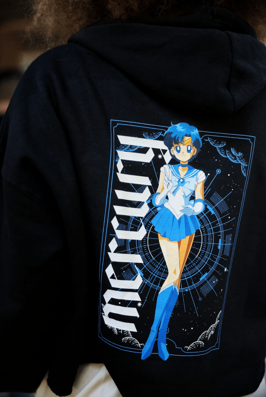 Sailor Mercury Cropped Hoodie